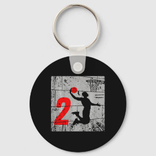 Porte-clés Enfants en détresse 2 ans 2e Basketball Anniversai