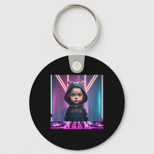 Porte-clés Enfants Enfants DJ Disque Jockey Fun Enfant EDM Ch
