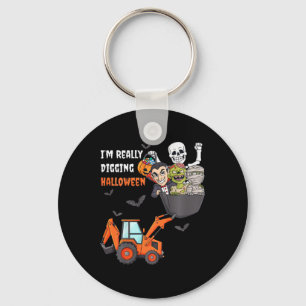 Porte-clés Enfants Je creuse vraiment Halloween Squelette Zom