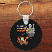 Porte-clés Enfants Je creuse vraiment Halloween Squelette Zom (Recto)
