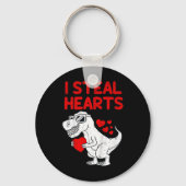 Porte-clés Enfants Je Vole Coeurs T Rex Dino Valentines Jour (Verso)