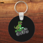 Porte-clés Enfants Jour de la Saint Patrick T Rex équitation  (Verso)