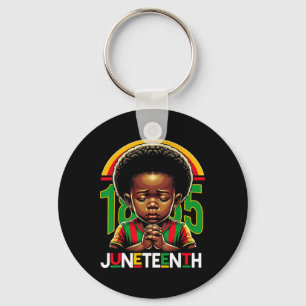 Porte-clés Enfants Juneteenth Prince 1865 Mois de l'histoire