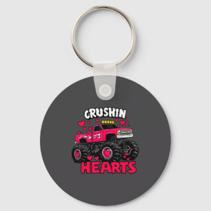 Porte-clés Enfants Mignons Camion de la Saint-Valentin Écrasa