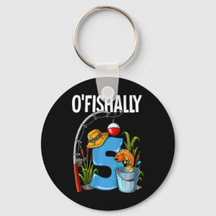 Porte-clés Enfants O'fishally 5 ans 5ème anniversaire pêche