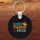 Porte-clés Enfants Plus Mignon Citrouille Dans Le Patch Fun A (Recto)