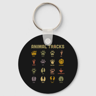 Porte-clés Enfants Sauvage Animaux Tracks Enfants Apprendre