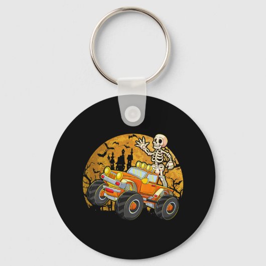 Porte-clés Enfants Skeleton équitation Monster Camion Hallowe (Recto)
