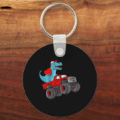 Porte-clés Enfants Valentines Jour T Rex équitation Monster T (Recto)
