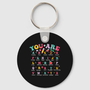 Porte-clés Enfants Vous Êtes Lettres Alphabet Abcs École Élèv