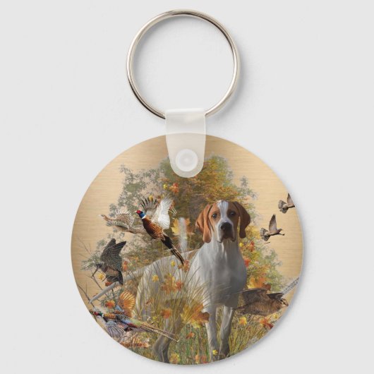 Porte-clés English Pointer  Tapestry Metal Print Drawstring B (Recto)
