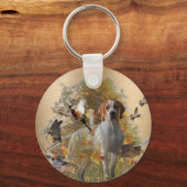 Porte-clés English Pointer  Tapestry Metal Print Drawstring B (Recto)