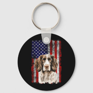 Porte-clés English Springer Spaniel Amoureux des Chiens Drape