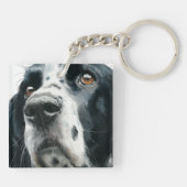 Porte-clés English springer spaniel portrait (Dos)