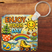 Porte-clés Enjoy Your Day Keychain (Verso)