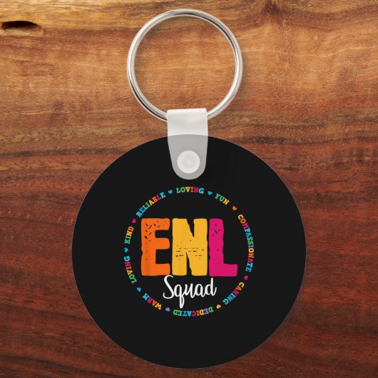 Porte-clés Enl Squad Teacher English New Language Squad Team  (Recto)