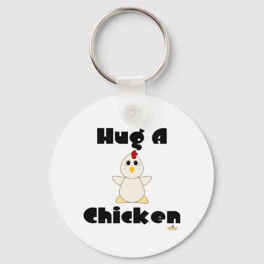 Porte-clés Énorme Poulet Blanc Accrocher Un Poulet (Recto)