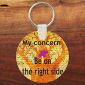 Porte-clés Enraciné dans la droiture Baobab perspective Vinta (Recto)