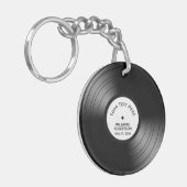 Porte-clés Enregistrement Album Chanson Nom Date Mariage / An (Devant gauche)