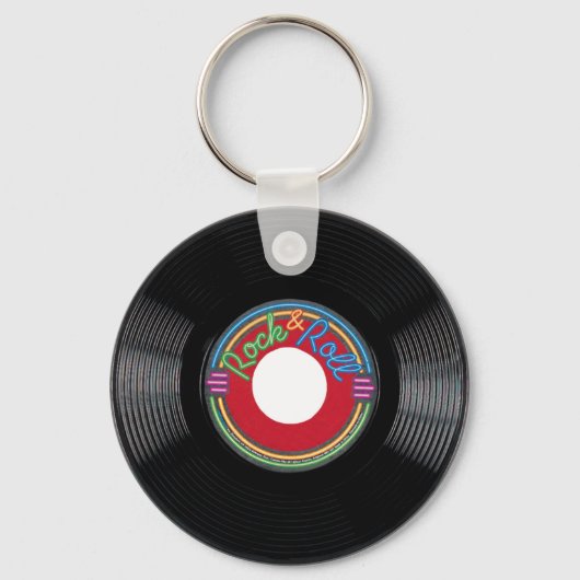 Porte-clés Enregistrement Rock and Roll 45 tr/min (Recto)