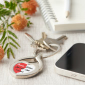 Porte-clés "Enregistrer la date" à gauche, appariée (Côté )