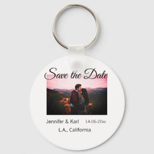 Porte-clés Enregistrer la date ajouter nom du couple place da