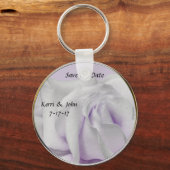 Porte-clés Enregistrer la date Tourbillonnant Pale Violet Mar (Recto)