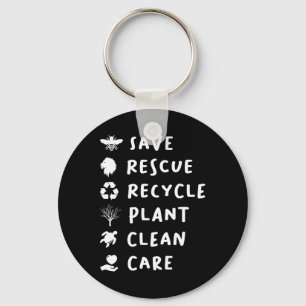 Porte-clés Enregistrer les abeilles Secourir Lions Recycler P