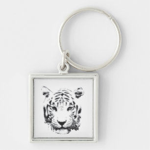 Porte-clés Enregistrer l'extinction du tigre est pour toujour