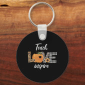 Porte-clés Enseignant Apprendre Amour Inspirer Automne Automn (Recto)