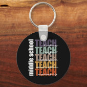 Porte-clés Enseignant au collège de l'école secondaire Retour (Recto)