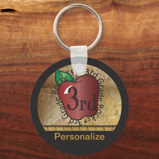 Porte-clés Enseignant de 3e année (Verso)