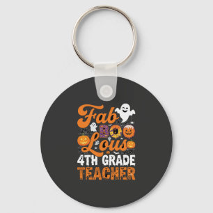 Porte-clés Enseignant de 4e année Fab-BOO-Lous Halloween