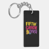 Porte-clés Enseignant de 5e année Diva de 5e année (Devant gauche)