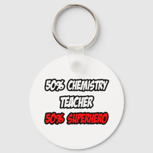 Porte-clés Enseignant de demi-chimie...Demi Superhero