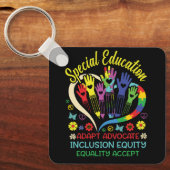 Porte-clés Enseignant de l'enseignement spécial Inspirational (Recto)