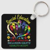 Porte-clés Enseignant de l'enseignement spécial Inspirational (Dos)