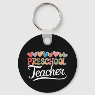 Porte-clés Enseignant de maternelle Premier jour Groovy Retou