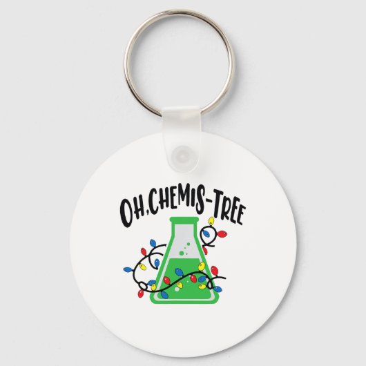 Porte-clés Enseignant de science amusant Oh Chemistree Chri (Recto)