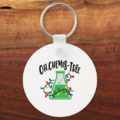 Porte-clés Enseignant de science amusant Oh Chemistree Chri (Recto)