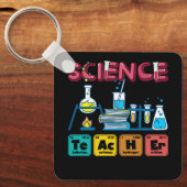 Porte-clés Enseignant en sciences chimie Biologie Physique En (Recto)