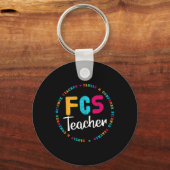 Porte-clés Enseignant FCS - Enseignant Électif - Enseignant F (Recto)