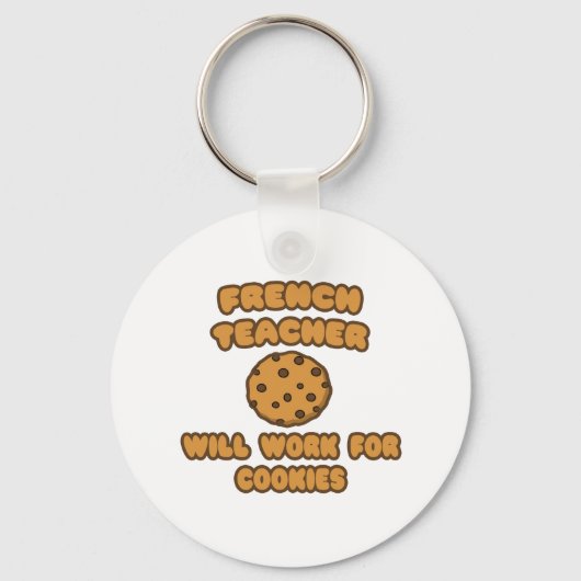 Porte-clés Enseignant Français .. Fonctionnera pour les cooki (Recto)
