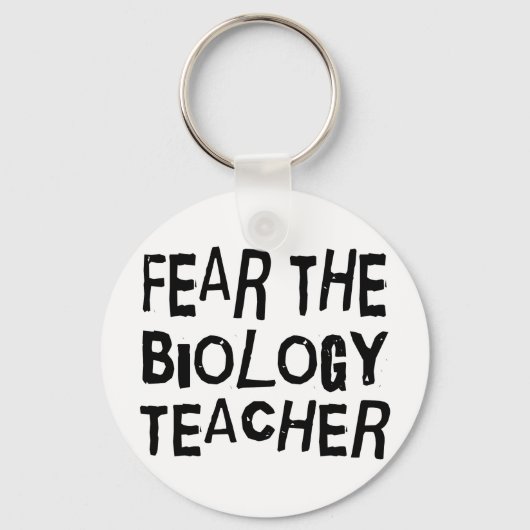 Porte-clés Enseignant Funny en biologie (Recto)