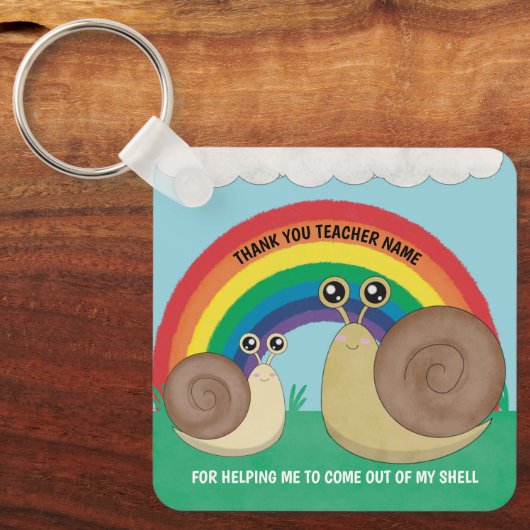 Porte-clés Enseignant Merci (Recto)