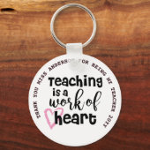 Porte-clés ENSEIGNANT MERCI Cadeaux personnalisés de moins de (Recto)