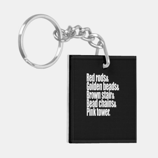 Porte-clés Enseignant Montessori (Devant gauche)