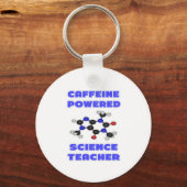 Porte-clés Enseignant scientifique spécialisé dans la caféine (Recto)