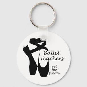 Porte-clés Enseignants de ballet Ballerina Pointe Chaussures 