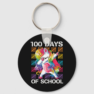 Porte-clés Enseignants de la 100e journée d'école Licorne 100